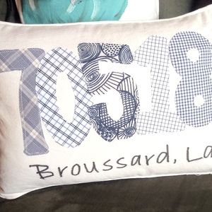 Susan's Legacy Pillows, 12 x 17 lumber pillow
